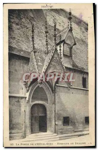 Ansichtskarte AK La Porte de l'Hotel Dieu Hospices de Beaune