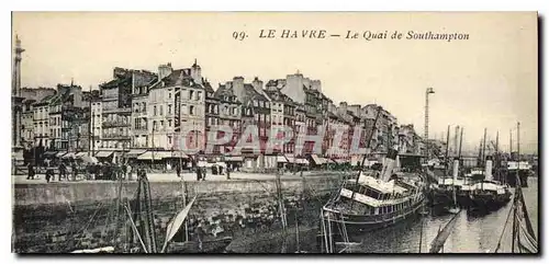 Cartes postales Le Havre Le Quai de Southampton Bateaux