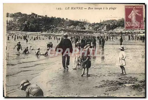 Ansichtskarte AK Le Havre Bon temps a la plage