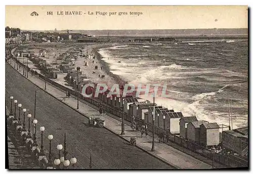 Ansichtskarte AK Le Havre La Plage par gros temps