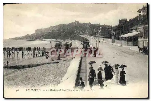 Cartes postales Le Havre Le Boulevard Maritime et la Heve