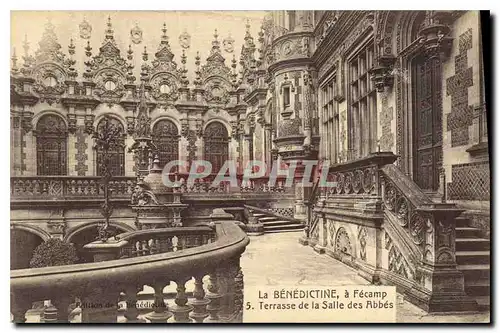 Cartes postales La Benedictine a Fecamp Terrasse de la Salle des Abbes