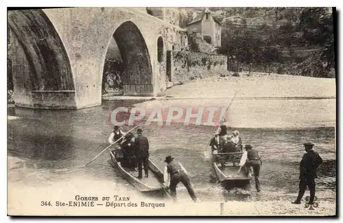 Cartes postales Gorges du Tarn Ste Enimie Depart des Barques