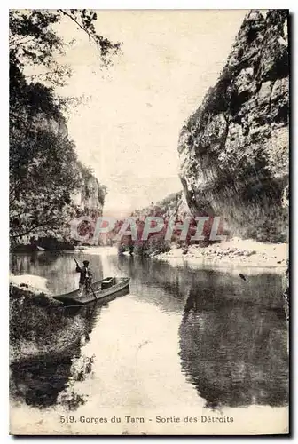 Cartes postales Gorges du Tarn Sortie des Detroits