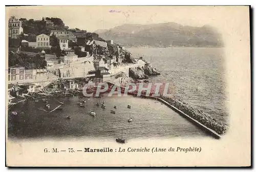 Cartes postales Marseille La Corniche Anse du Prophete