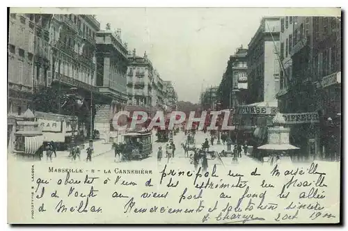 Cartes postales Marseille La Cannebiere