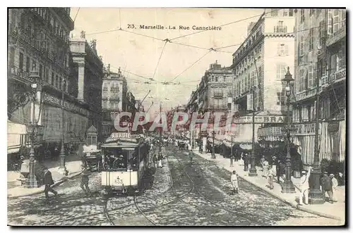 Cartes postales Marseille La Rue Cannebiere