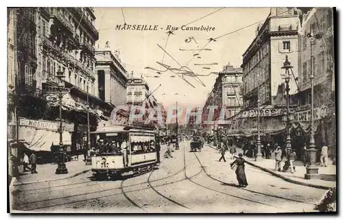 Cartes postales Marseille Rue Cannebiere