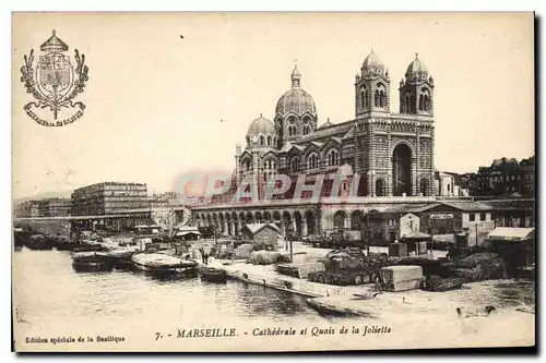 Ansichtskarte AK Marseille Cathedrale et Quais de la Joliette