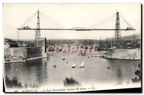 Ansichtskarte AK Marseille Le Pont Transbordeur hauteur 80 metres