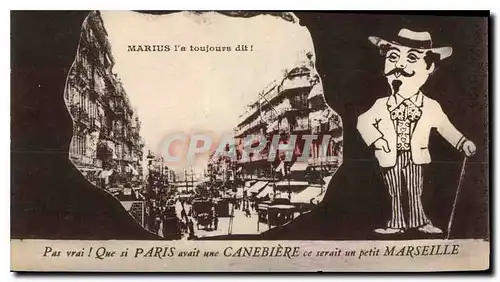 Cartes postales Marseille Cannebiere