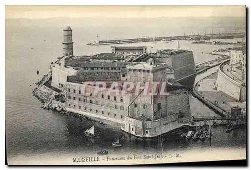 Cartes postales Marseille Panorama du Fort Saint Jean