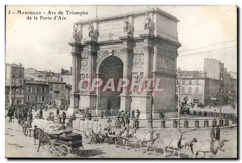 Ansichtskarte AK Marseille Arc de Triomphe de la Porte d'Aix