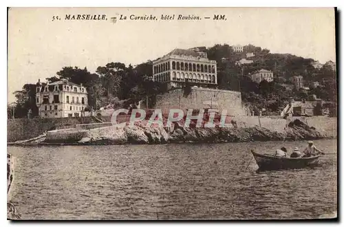 Cartes postales Marseille La Corniche hotel Roubion