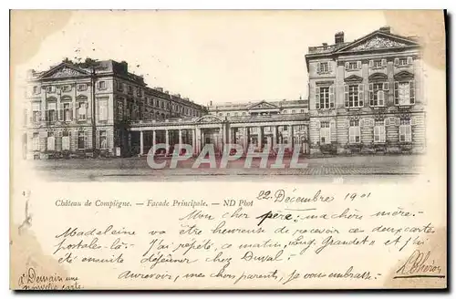 Cartes postales Chateau de Compiegne Facade Principale