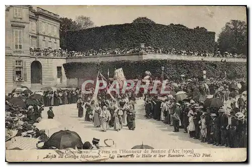Cartes postales Compiegne Fetes en l'Honneur de Jeanne d'Arc 1909 Defile du Cortege Historique