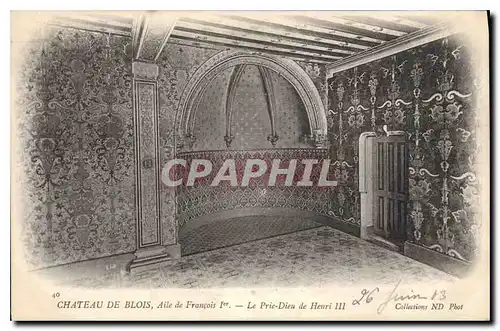 Ansichtskarte AK Chateau de Blois Aile de Francois Ier Le Prie Dieu de Henri III