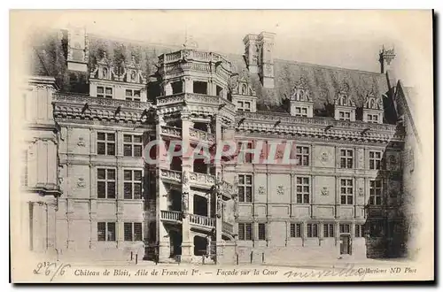 Ansichtskarte AK Chateau de Blois Aile de Louis Ier Facade sur la Cour