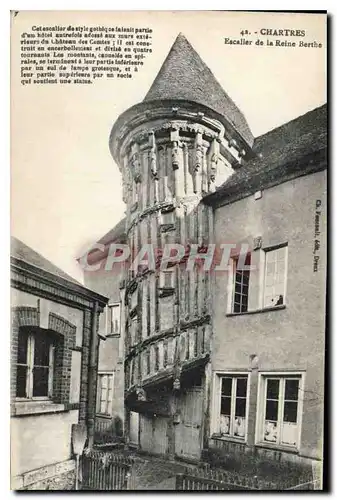 Ansichtskarte AK Chartres Escalier de la Reine Berthe