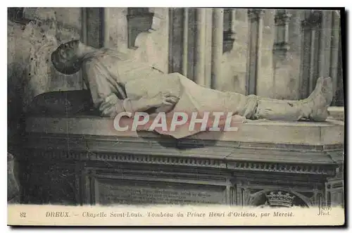 Ansichtskarte AK Dreux Chapelle Saint Louis Tombeau du Prince Henri d'Orleans par Mercie