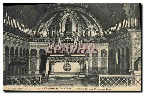 Cartes postales Cathedrale de Chartres Chapelle de Notre Dame sous Terre