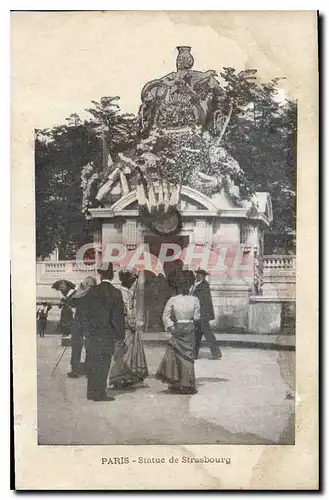 Ansichtskarte AK Paris Statue de Strasbourg