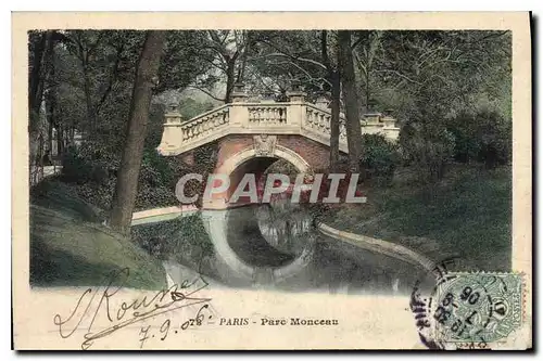 Cartes postales Paris Parc Monceau