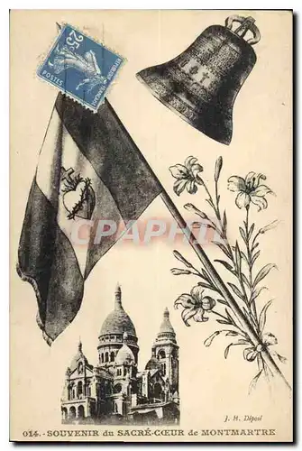 Ansichtskarte AK Souvenir du Sacre Coeur de Montmartre Cloche