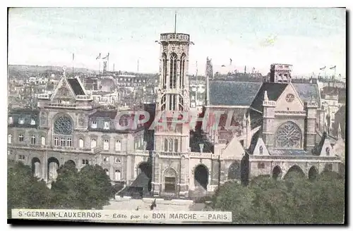 Cartes postales St Germain l'Auxerrois Edite par le Bon Marche Paris