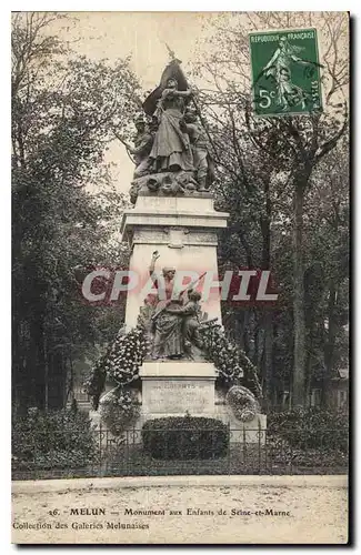 Ansichtskarte AK Melun Monument aux Enfants de Seine et Marne