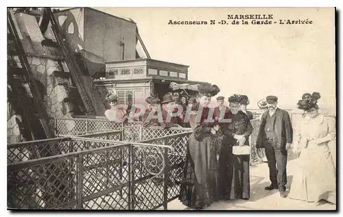 Ansichtskarte AK Marseille Anscenseur N D de la Garde l'Arrivee