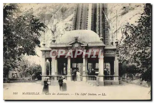 Ansichtskarte AK Marseille Gare des Ascenseurs