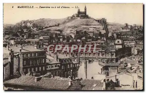 Ansichtskarte AK Marseille Panorama vu a vol d'oiseau