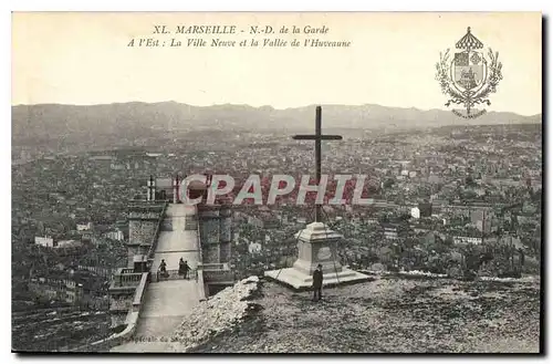 Cartes postales Marseille N D de la Garde La Ville Neuve et la Vallee de l'Huveaune