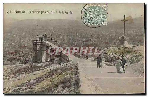 Ansichtskarte AK Marseille Panorama pris de N D de la Garde