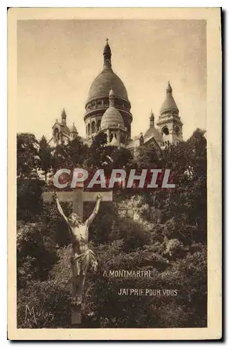 Ansichtskarte AK Paris Montmartre Souvenir du Sacre Coeur