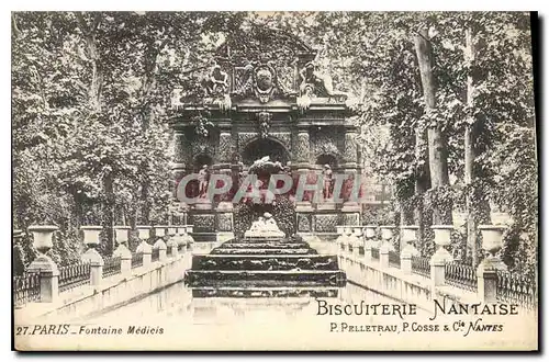 Ansichtskarte AK Paris Fontaine Medicis Biscuiterie Nantaise