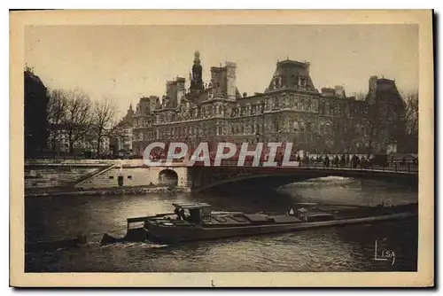 Ansichtskarte AK Paris L'Hotel de Ville et le Pont d'Arcole