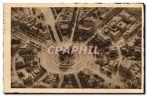 Ansichtskarte AK Paris La Place de l'Etoile prise en avion Perspective from Star Place Cl CAF