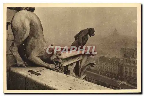 Ansichtskarte AK Paris En Flanant Notre Dame de Paris Detail de la facade Sud