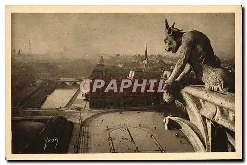 Ansichtskarte AK Paris En Flanant Notre Dame de Paris Le Parvis de Notre Dame