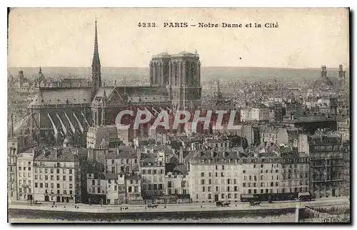 Cartes postales Paris Notre Dame et la Cite