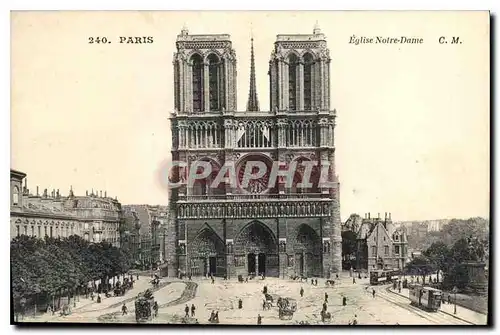 Cartes postales Paris Eglise Notre Dame