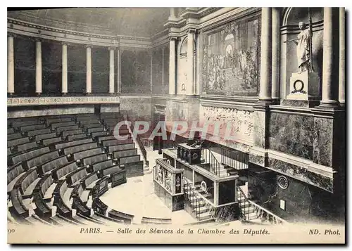 Cartes postales Paris Salle des Seances de la Chambre des Deputes