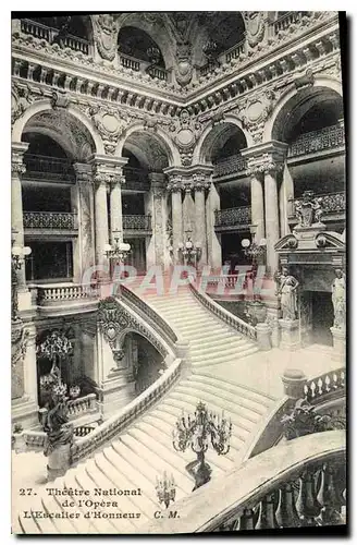 Cartes postales Theatre National de l'Opera l'Escalier d'Honneur