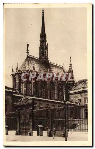 Ansichtskarte AK Paris La Sainte Chapellle et la Grille du Palais de Justice