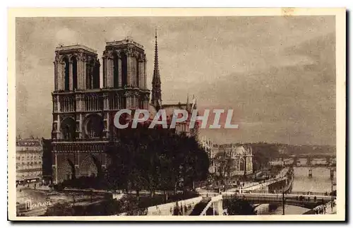 Ansichtskarte AK Paris Notre Dame de Paris Vue generale