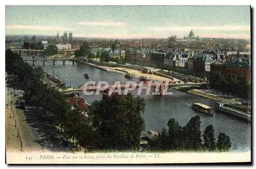 Ansichtskarte AK Paris Vue sur la Seine prise du Pavillon de Flore