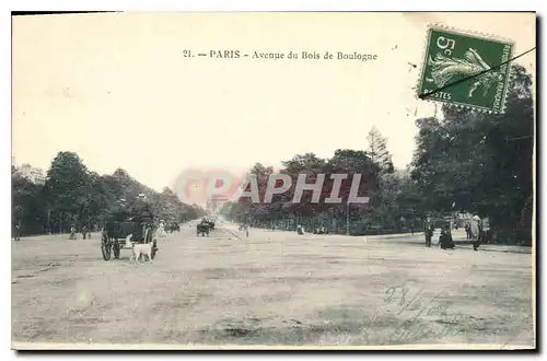 Cartes postales Paris Avenue do Bois de Boulogne