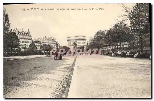 Cartes postales Paris Avenue du Bois de Boulogne